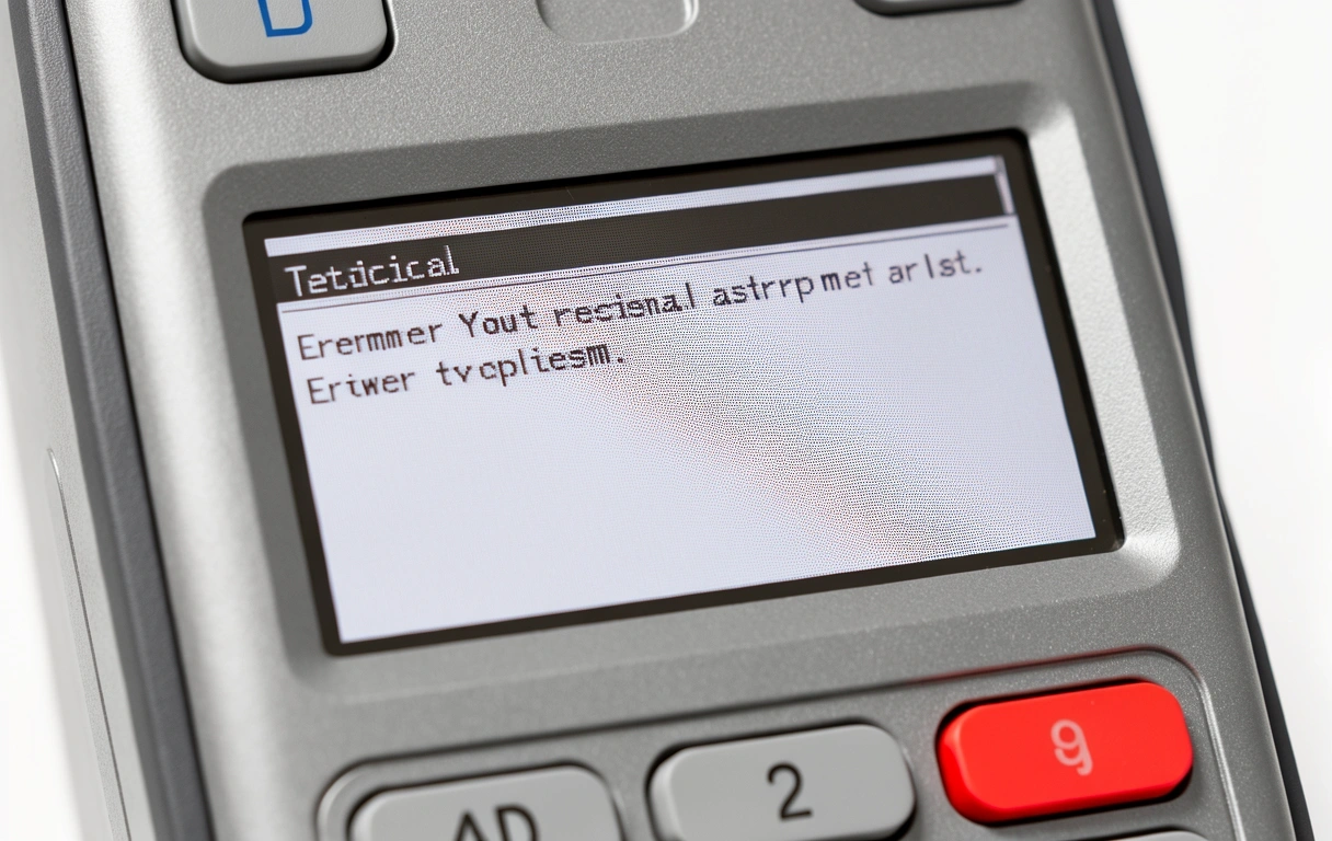 Technical processing error